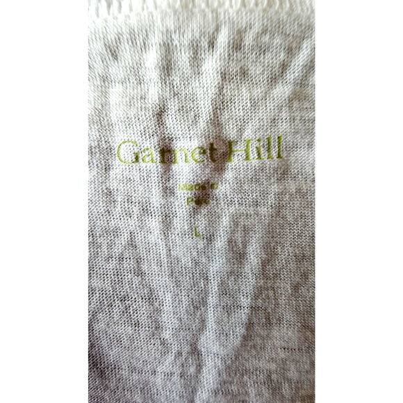 Garnet Hill White T Shirt, Pima Cotton/Modal Womens Sz L NEW - Picture 8 of 12